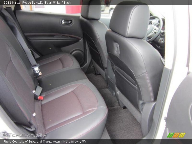 Pearl White / Black 2012 Nissan Rogue SL AWD