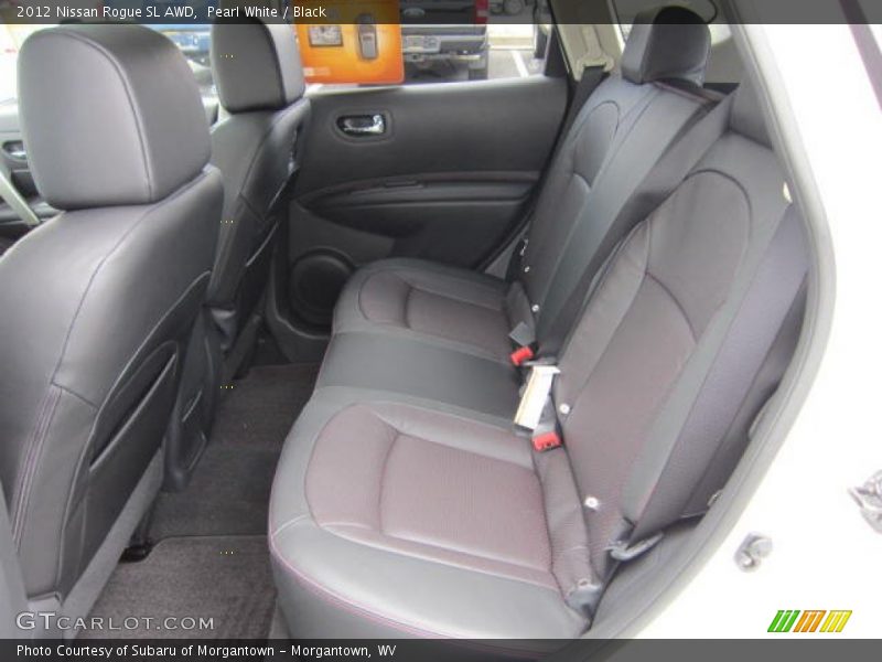 Pearl White / Black 2012 Nissan Rogue SL AWD