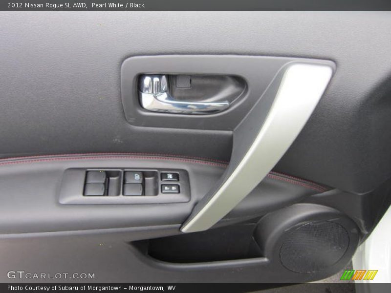 Pearl White / Black 2012 Nissan Rogue SL AWD