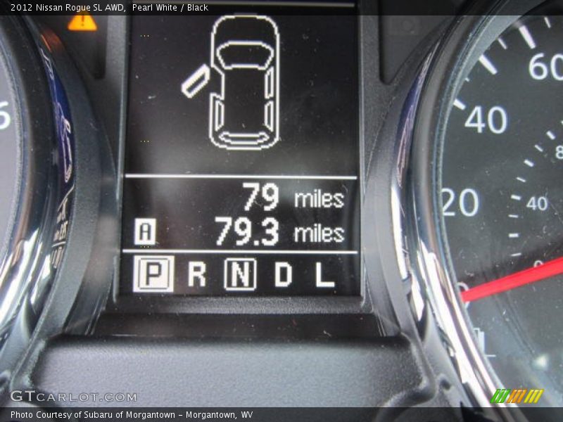 Pearl White / Black 2012 Nissan Rogue SL AWD