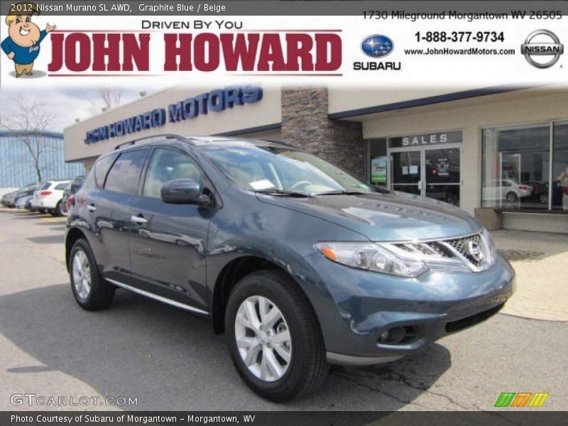 Graphite Blue / Beige 2012 Nissan Murano SL AWD