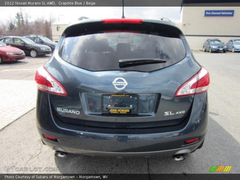 Graphite Blue / Beige 2012 Nissan Murano SL AWD