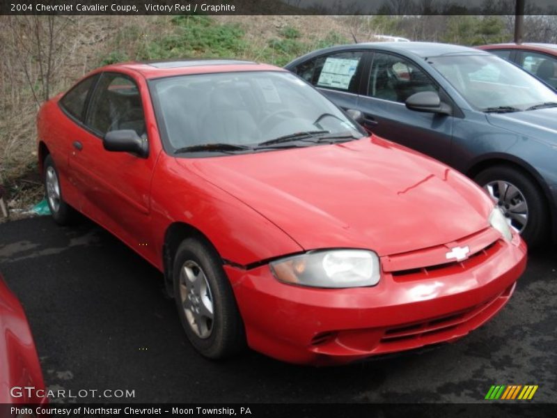 Victory Red / Graphite 2004 Chevrolet Cavalier Coupe