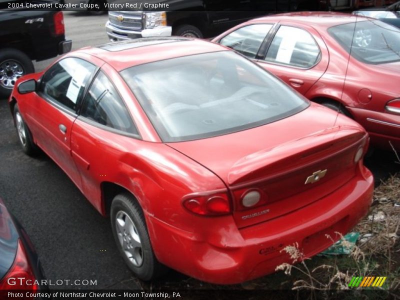 Victory Red / Graphite 2004 Chevrolet Cavalier Coupe