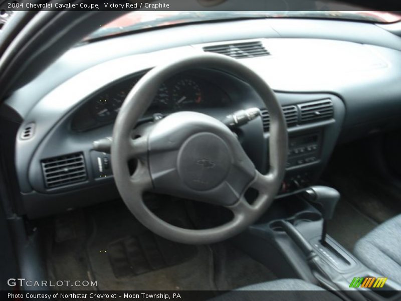 Victory Red / Graphite 2004 Chevrolet Cavalier Coupe