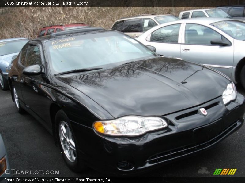 Black / Ebony 2005 Chevrolet Monte Carlo LS