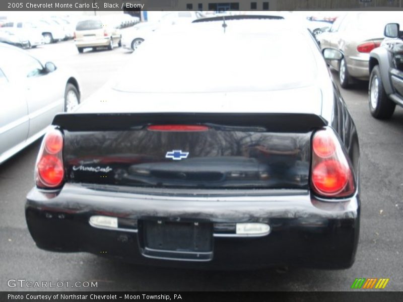 Black / Ebony 2005 Chevrolet Monte Carlo LS
