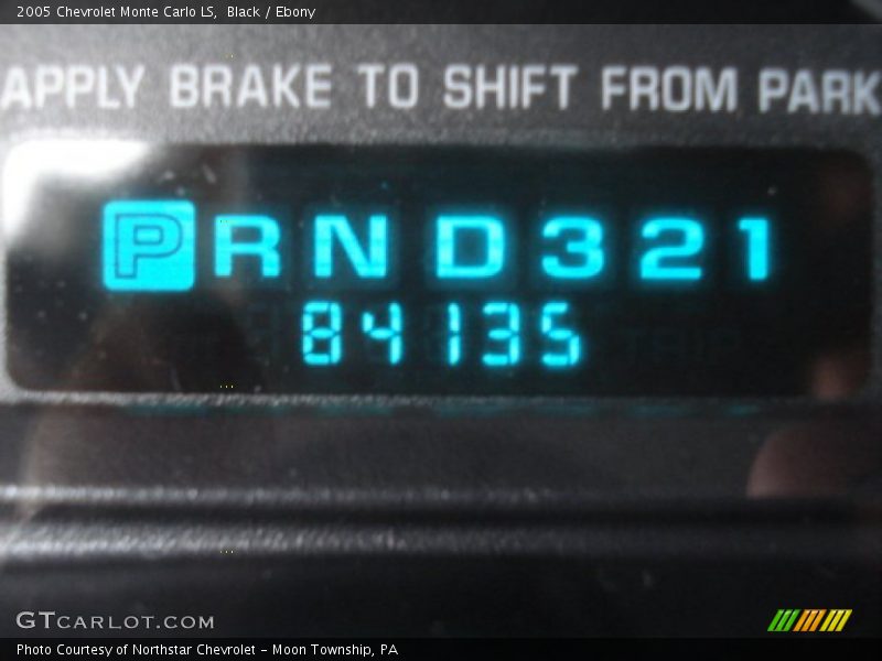 Black / Ebony 2005 Chevrolet Monte Carlo LS