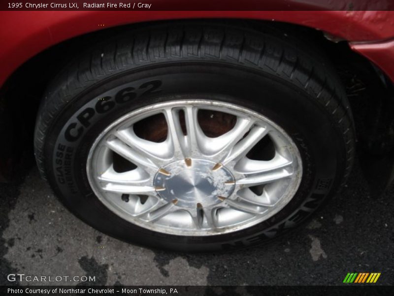 Radiant Fire Red / Gray 1995 Chrysler Cirrus LXi