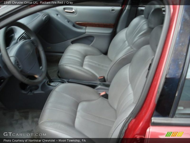 Radiant Fire Red / Gray 1995 Chrysler Cirrus LXi