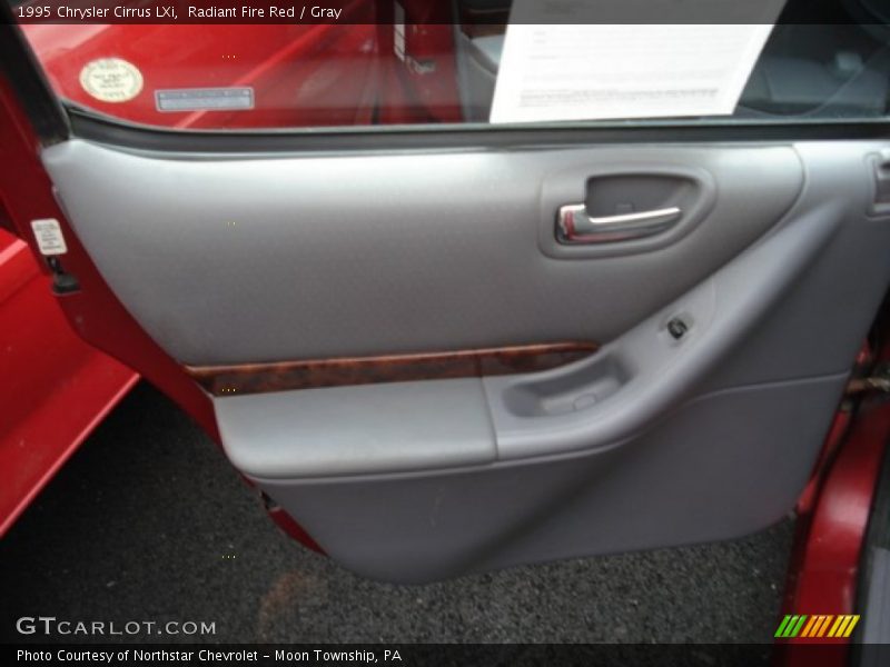 Radiant Fire Red / Gray 1995 Chrysler Cirrus LXi