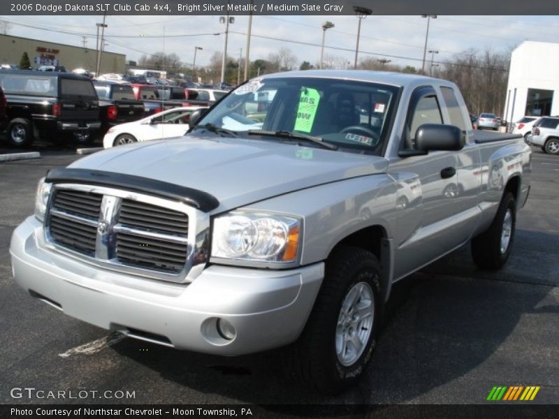 Bright Silver Metallic / Medium Slate Gray 2006 Dodge Dakota SLT Club Cab 4x4