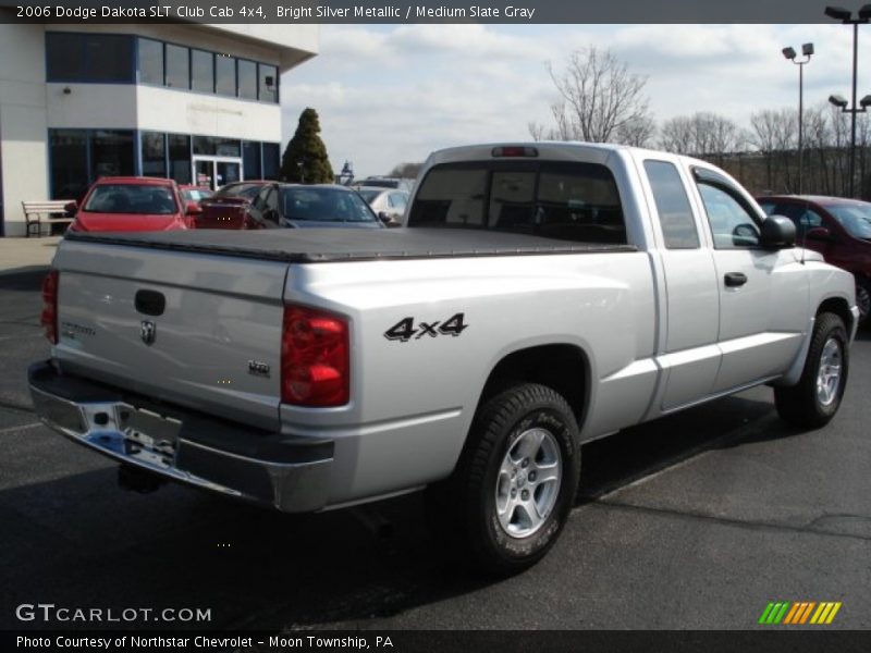 Bright Silver Metallic / Medium Slate Gray 2006 Dodge Dakota SLT Club Cab 4x4
