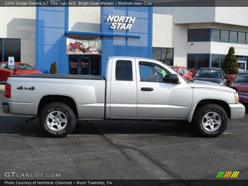 Bright Silver Metallic / Medium Slate Gray 2006 Dodge Dakota SLT Club Cab 4x4