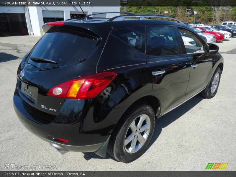 Super Black / Beige 2009 Nissan Murano SL AWD