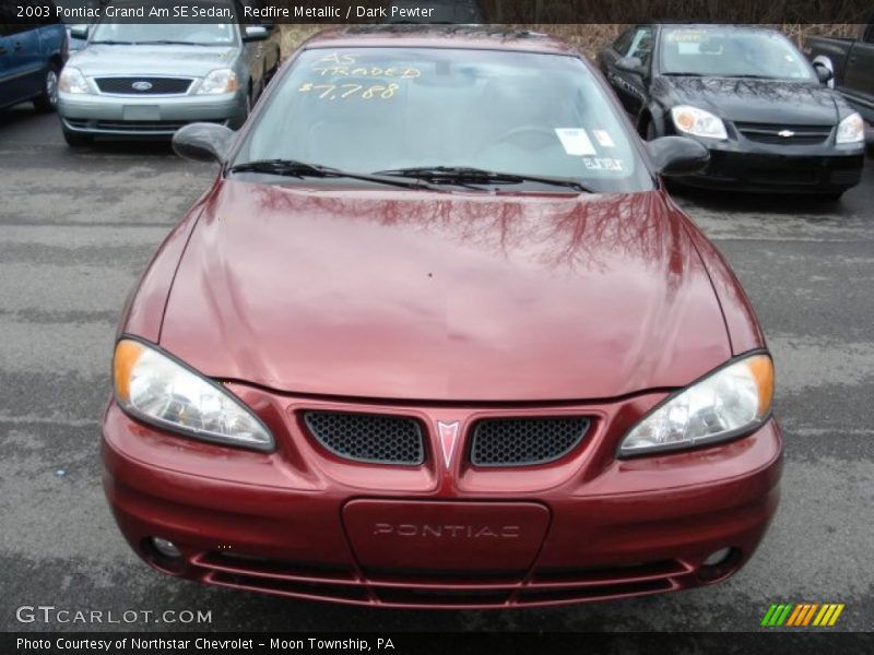 Redfire Metallic / Dark Pewter 2003 Pontiac Grand Am SE Sedan