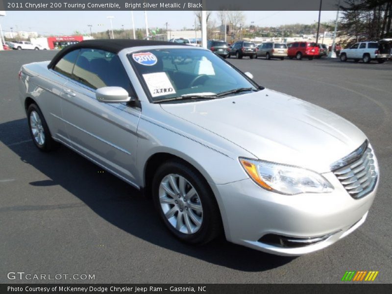 Bright Silver Metallic / Black 2011 Chrysler 200 Touring Convertible