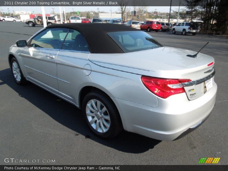 Bright Silver Metallic / Black 2011 Chrysler 200 Touring Convertible