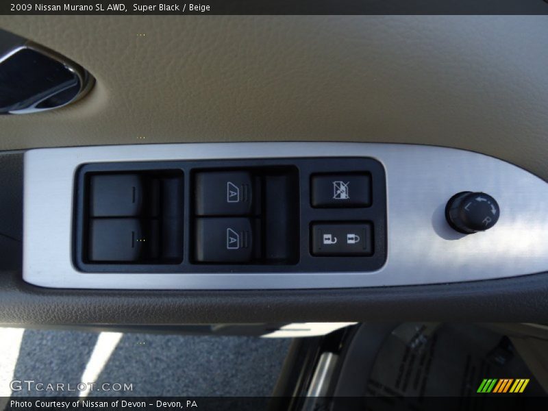 Super Black / Beige 2009 Nissan Murano SL AWD