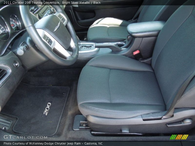 Bright Silver Metallic / Black 2011 Chrysler 200 Touring Convertible
