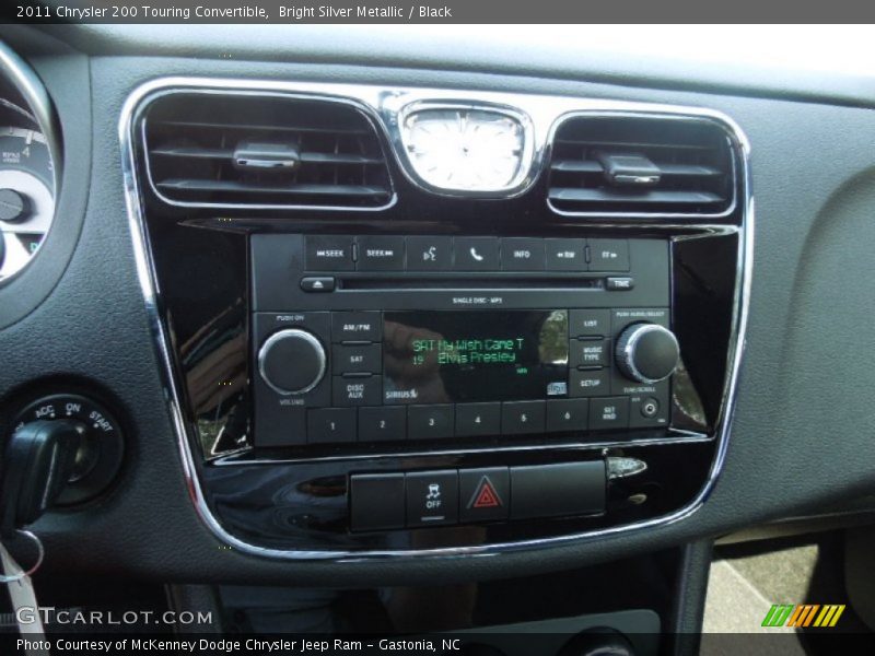 Bright Silver Metallic / Black 2011 Chrysler 200 Touring Convertible