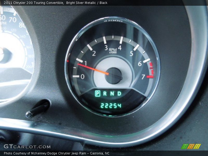 Bright Silver Metallic / Black 2011 Chrysler 200 Touring Convertible