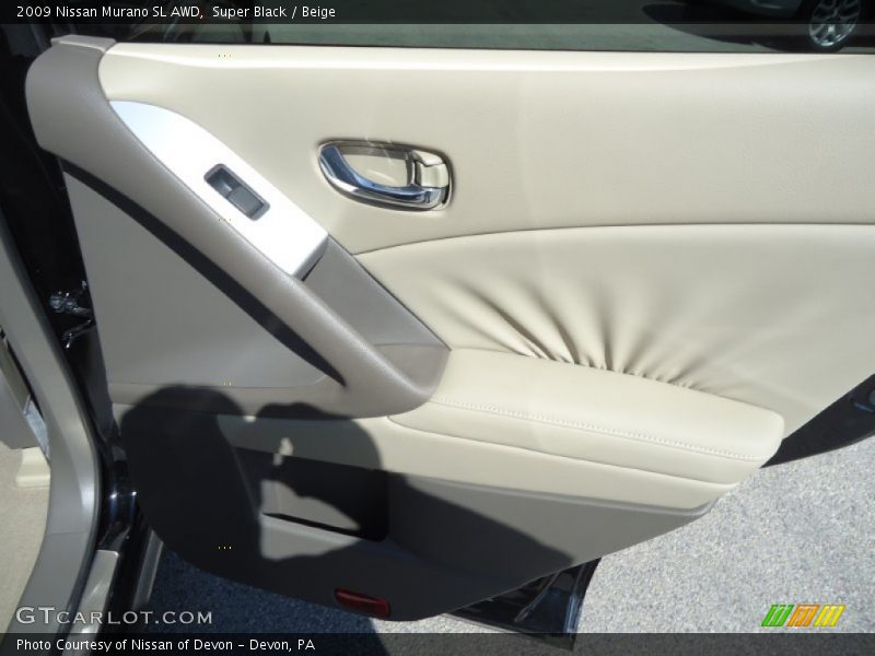 Super Black / Beige 2009 Nissan Murano SL AWD
