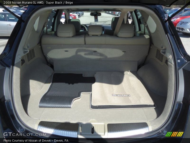 Super Black / Beige 2009 Nissan Murano SL AWD