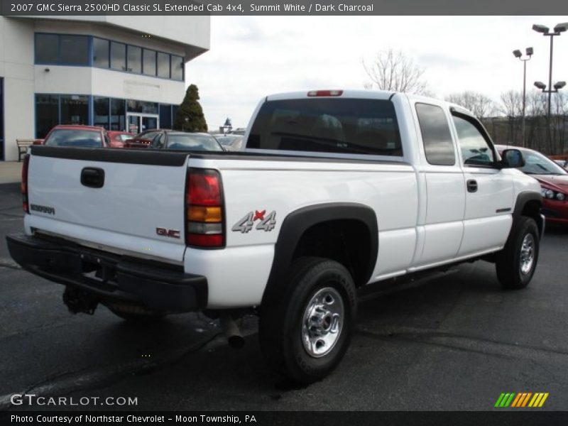 Summit White / Dark Charcoal 2007 GMC Sierra 2500HD Classic SL Extended Cab 4x4