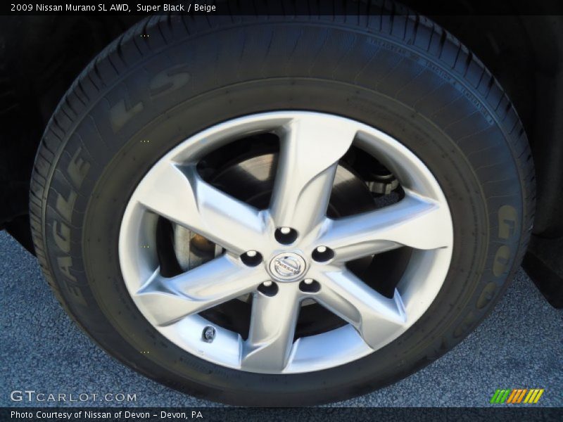 Super Black / Beige 2009 Nissan Murano SL AWD