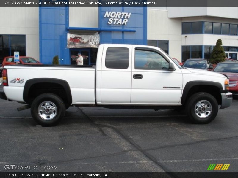 Summit White / Dark Charcoal 2007 GMC Sierra 2500HD Classic SL Extended Cab 4x4