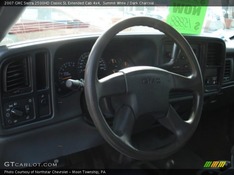 Summit White / Dark Charcoal 2007 GMC Sierra 2500HD Classic SL Extended Cab 4x4