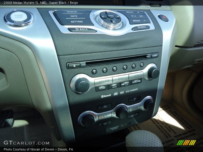 Super Black / Beige 2009 Nissan Murano SL AWD