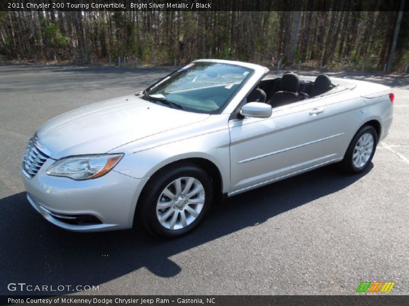 Bright Silver Metallic / Black 2011 Chrysler 200 Touring Convertible