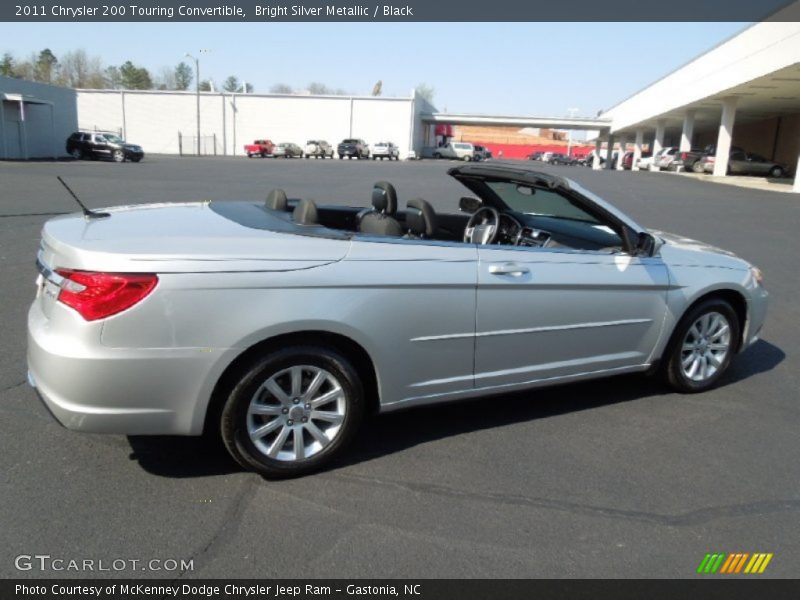 Bright Silver Metallic / Black 2011 Chrysler 200 Touring Convertible