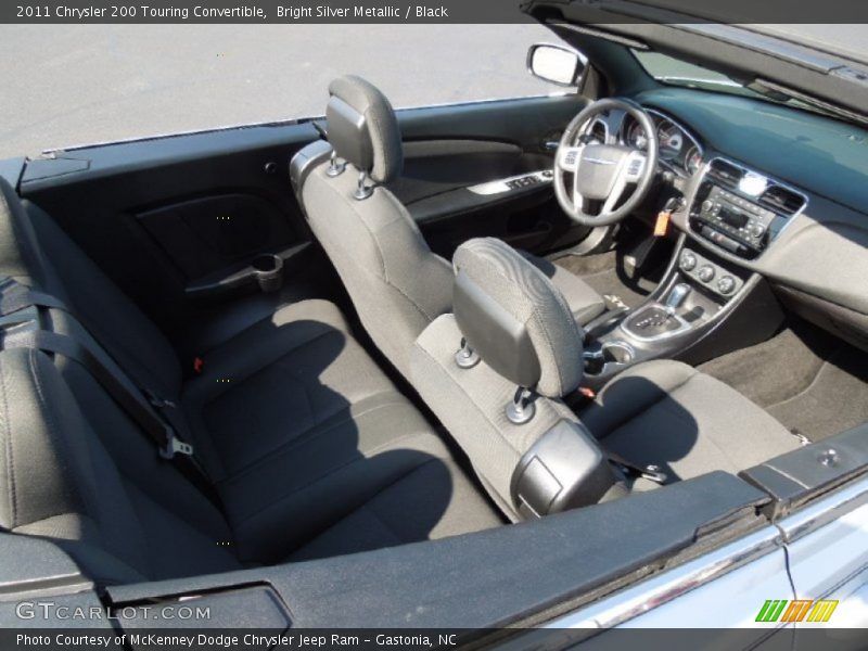 Bright Silver Metallic / Black 2011 Chrysler 200 Touring Convertible