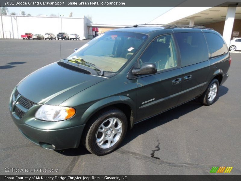 Shale Green Metallic / Sandstone 2001 Dodge Grand Caravan Sport