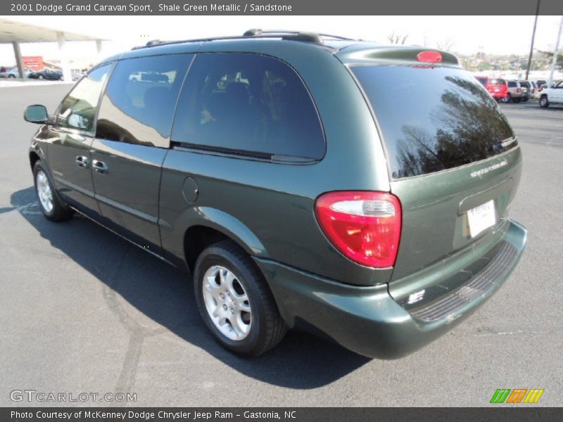 Shale Green Metallic / Sandstone 2001 Dodge Grand Caravan Sport