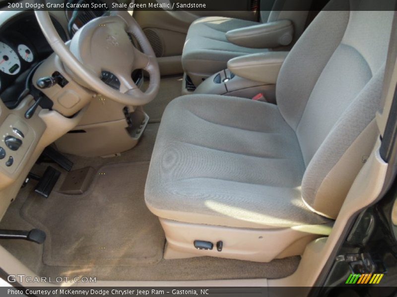 Shale Green Metallic / Sandstone 2001 Dodge Grand Caravan Sport