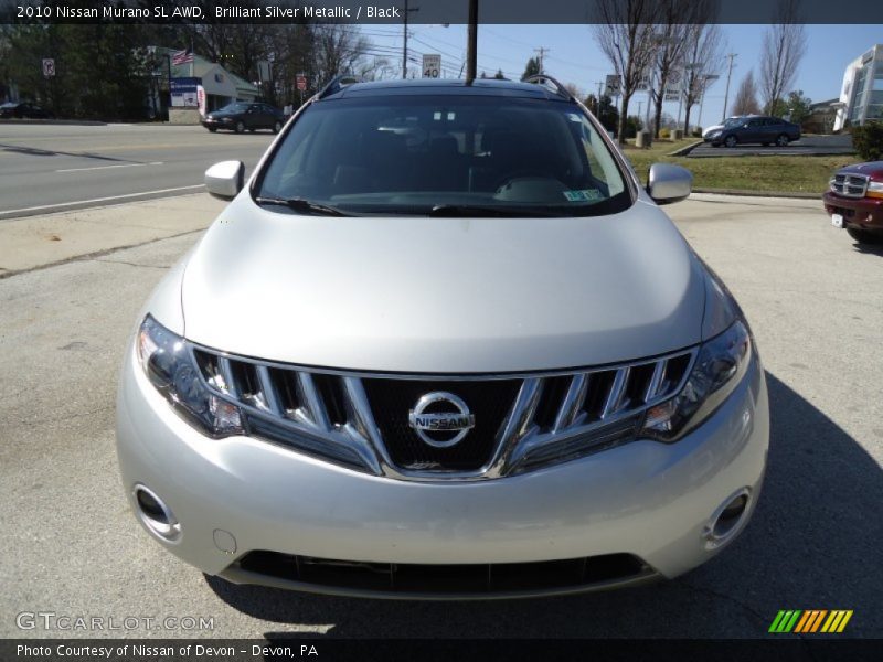 Brilliant Silver Metallic / Black 2010 Nissan Murano SL AWD