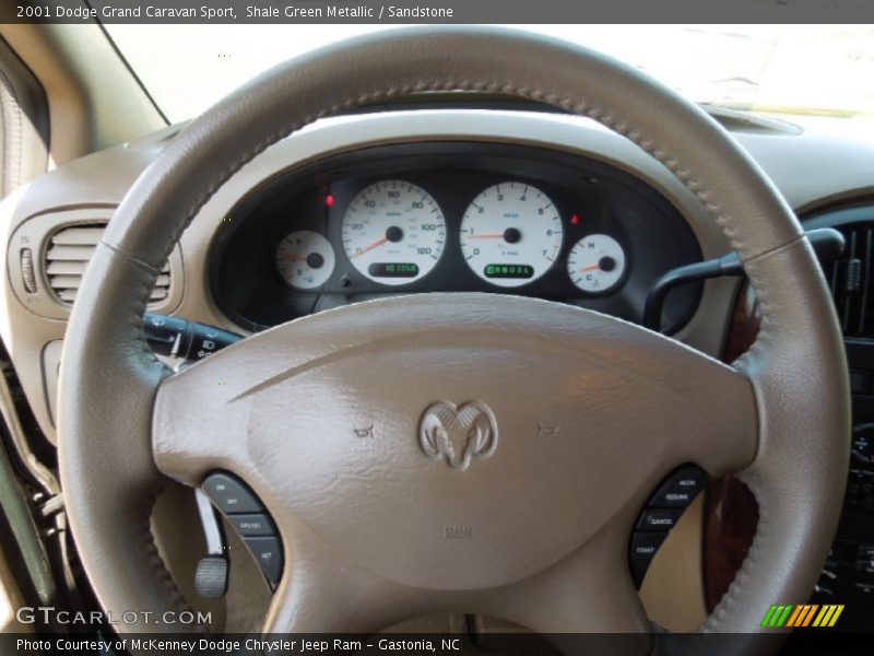 Shale Green Metallic / Sandstone 2001 Dodge Grand Caravan Sport