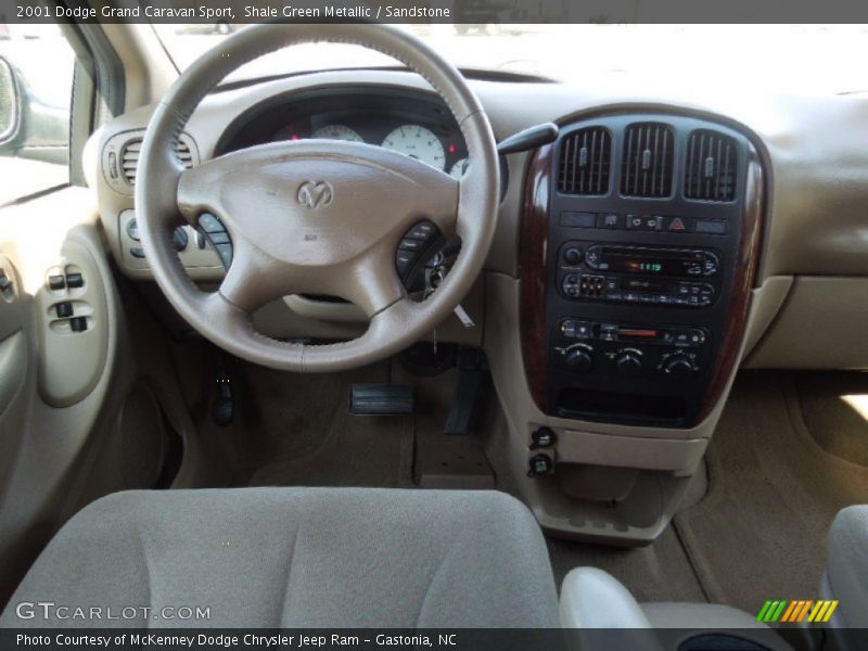 Shale Green Metallic / Sandstone 2001 Dodge Grand Caravan Sport