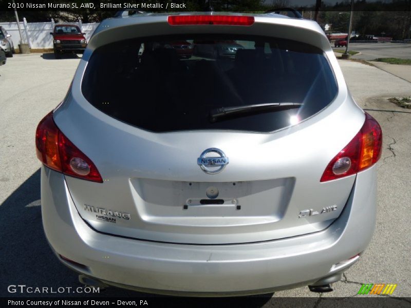 Brilliant Silver Metallic / Black 2010 Nissan Murano SL AWD