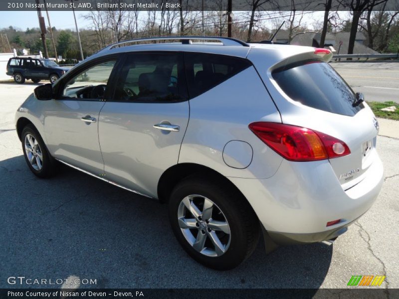 Brilliant Silver Metallic / Black 2010 Nissan Murano SL AWD