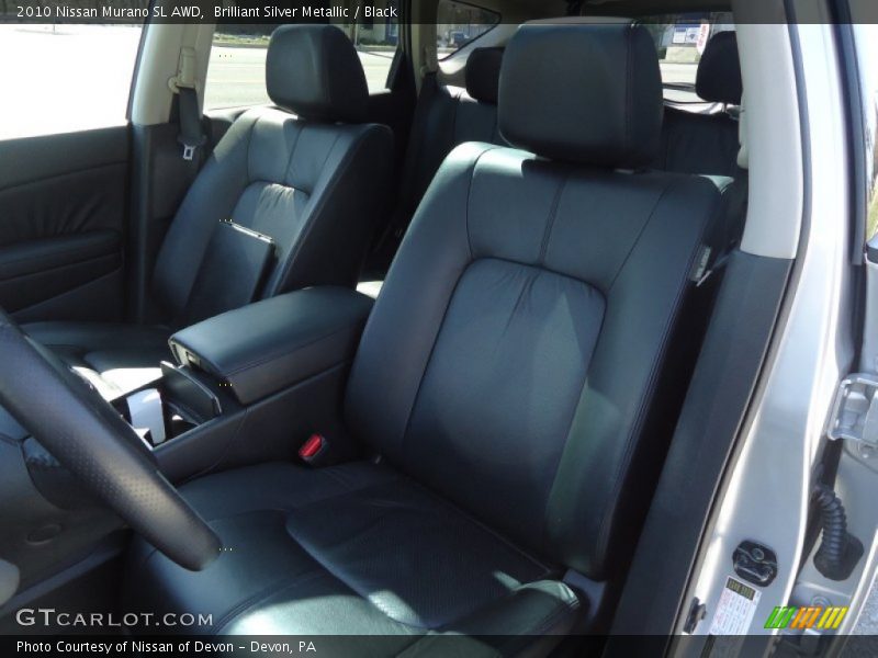 Brilliant Silver Metallic / Black 2010 Nissan Murano SL AWD