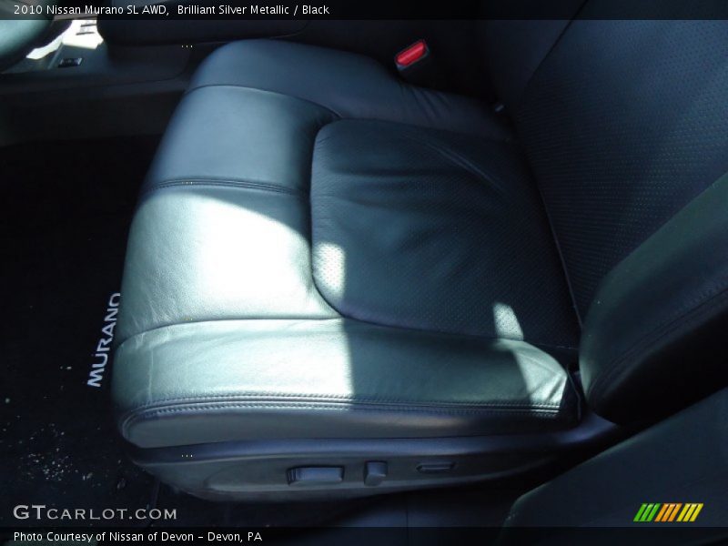 Brilliant Silver Metallic / Black 2010 Nissan Murano SL AWD