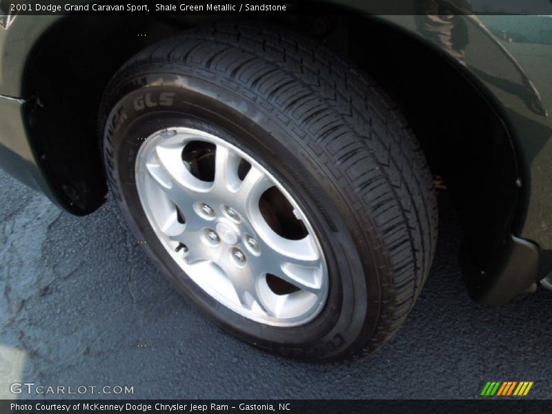 Shale Green Metallic / Sandstone 2001 Dodge Grand Caravan Sport