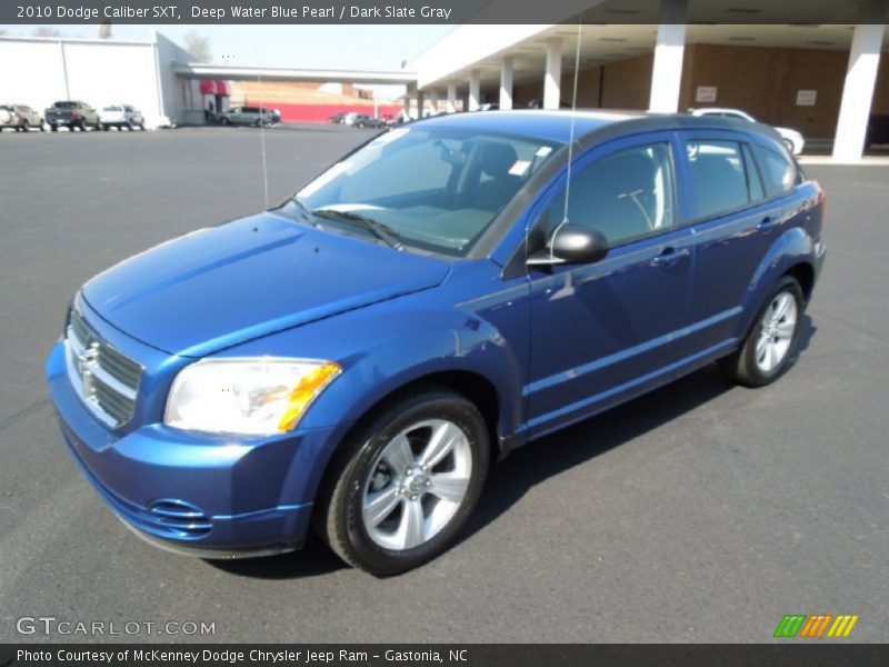 Deep Water Blue Pearl / Dark Slate Gray 2010 Dodge Caliber SXT