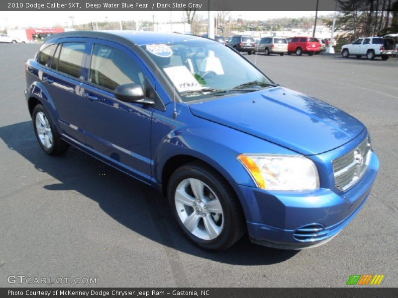 Deep Water Blue Pearl / Dark Slate Gray 2010 Dodge Caliber SXT