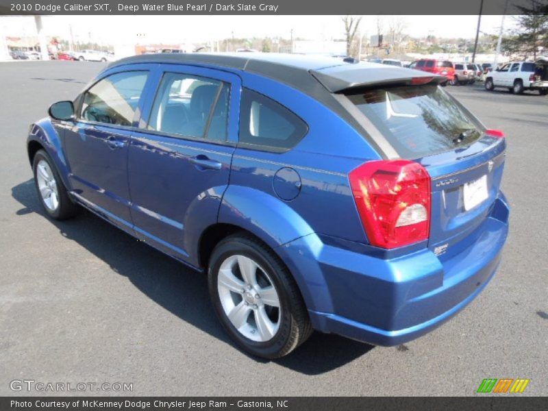 Deep Water Blue Pearl / Dark Slate Gray 2010 Dodge Caliber SXT